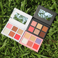 Palette de fards à joues, d'enlumineurs et de contours OCHAIN OEM, imperméable, végane, sans cruauté, marque privée