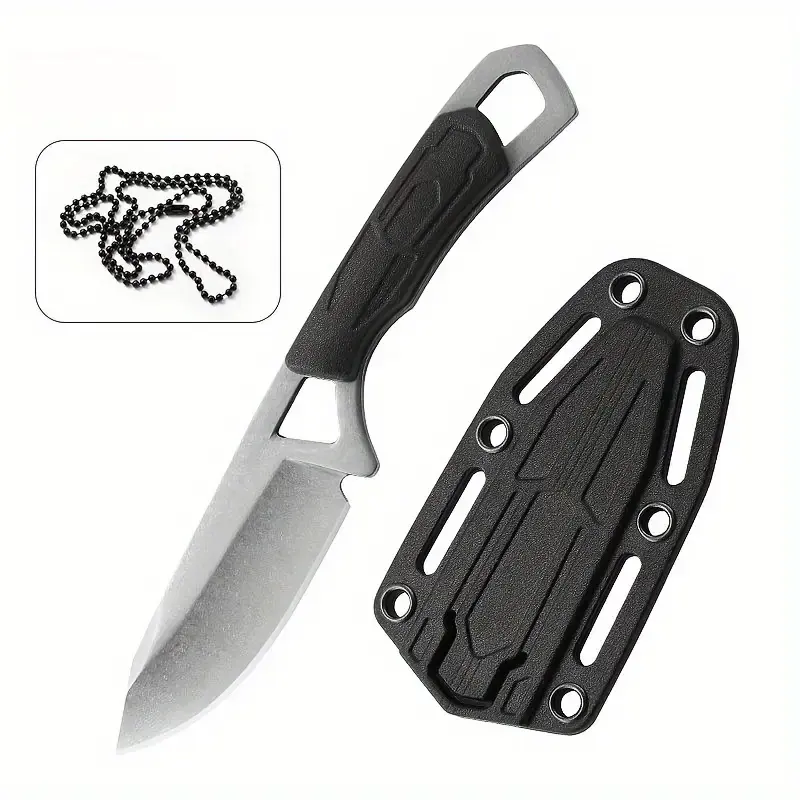 سكين جيب محمول للصيد والتخييم بالخارج للبيع من المصنع مباشرة، سكين معدني EDC صغير قوي مع غمد