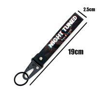 En gros, porte-clés en métal culturel JDM, pendentif anti-perte, sangle de poignet anti-perte en PVC tressé, porte-clés mousqueton, en stock