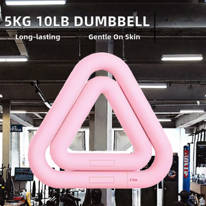 Logo personnalisé Antidérapant <span class=keywords><strong>Triangle</strong></span> Silicone Poids Haltère pour Corps Pilates Yoga Fitness - Product Image 3