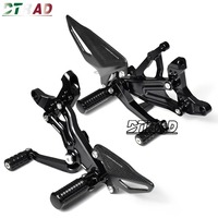Nouveau kit de repose-pieds arrière réglable CNC pour moto DUCATI Panigale V4 V4S V4R SP 2018 2024, repose-pieds pliables en fibre de carbone et alliage d'aluminium