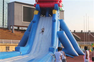 ערכת תיקון לאביזרי מגלשת מים מתנפחת מפוליוויניל כלוריד (PVC) חיצונית של מפעל בן 31 שנה, עם בריכה ומנוע, במבצע - Product Image 6