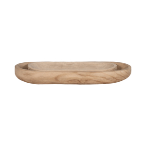 Ciotola ovale in legno per tavolino da caffè e piano cucina, vassoio decorativo moderno, centrotavola, complemento d'arredo per la casa - Product Image 3