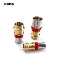 Raccords à sertir PEX HENGSHI 16-32 mm en laiton pour tuyaux multicouches (MLCP)
