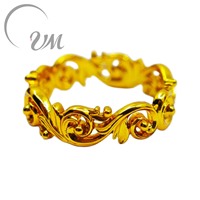 UM JEWELRY NGTC-Zertifizierte Trendige Kupferringe mit Einlage, Schlicht, Anpassbar, Musterherstellung, Vielseitig für den Täglichen Gebrauch