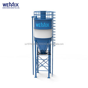 Silo de cemento entero 30T, Silo de cemento de acero al carbono Q235 para planta mezcladora de hormigón - Product Image 1