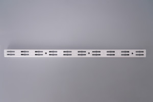 حامل أرفف قائم بفتحة مزدوجة باللون الأبيض مع حامل لرفّ قائم على شكل حرف - Product Image 6