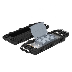 Fermeture d'épissure à fibres optiques horizontale 2 en 2 sorties IP68 étanche, noyau 12-288 pour antenne extérieure/enterrement/boîte de joint de câble FTTH - Product Image 2