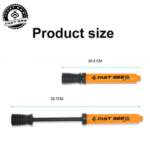 <span class=keywords><strong>Pompe</strong></span> à ballon de football FAST BEE, noir et vert, logo personnalisé, portable, 8 pouces, <span class=keywords><strong>double</strong></span> <span class=keywords><strong>action</strong></span>, légère, étanche, ABS - Product Image 4