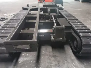 Weight 50kgs/100KGS/800KG Rubber Tracked Chassis Undercarriage Undercarriage Track Rubber Crawler Loading
