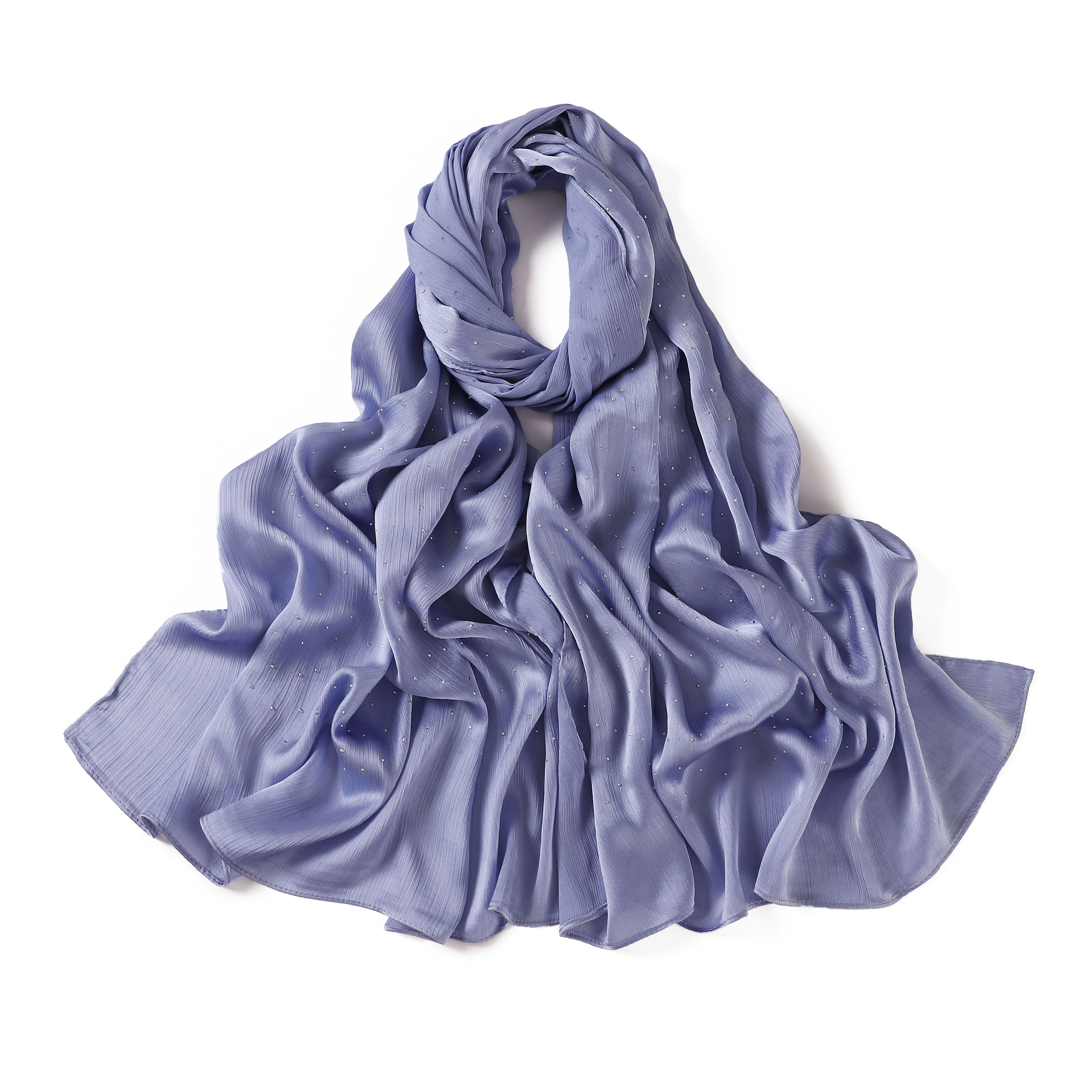 Scialle di raso con piega in pietra-#3