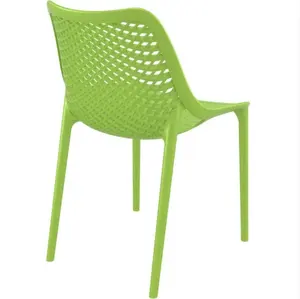 야외 공원 플라스틱 야외 스태킹 카페 야외 메쉬 의자