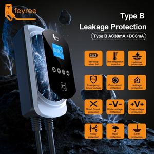 Nouvelle borne de recharge murale GBT pour véhicules électriques, compatible avec la norme chinoise GB/T 20234, équilibrage de charge dynamique, chargeur AC 7kW 11kW 22kW - Product Image 6