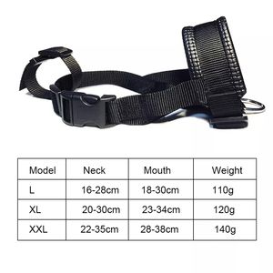 كمامة كلب نايلون قابلة للتعديل نمط مخطط لينة تنفس قناع نباح الشريط الديكور أحجام مختلفة لراحة الحيوانات الأليفة - Product Image 2