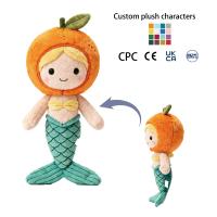 Peluche sirène personnalisée, jouet en peluche sûr et personnalisé, poupée douce pour enfant, cadeau pour enfant