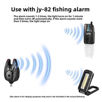 Lampe de pêche au barcazas rechargeable, portable, réglable, avec capteur d'alarme, multifonction, LED, en alliage d'aluminium, écologique et durable