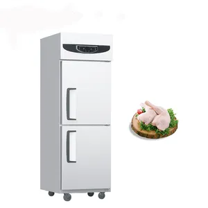 Cozinha vertical comercial dupla porta da geladeira equipamentos de refrigeração