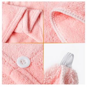 Gants de séchage de cheveux en polaire corail doux pour femmes, séchage rapide, absorbants, vente en gros, usage domestique et voyage, pour les deux côtés - Product Image 4