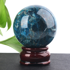 Esfera de Apatita Azul Pulida con Tema de Amor, Bola de Cristal para Decoración del Hogar, Venta al Por Mayor - Product Image 3