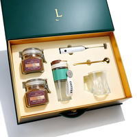 Coffret Cadeau Café Vert Yu Hu avec Tasse en Verre, Gobelet de Voyage, Mousseur à Lait et Cuillère – Kit Barista Complet pour la Maison, le Bureau et les Voyages