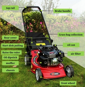 <span class=keywords><strong>Tondeuse</strong></span> à gazon thermique industrielle à quatre temps monocylindre, autopropulsée, fonction réglable, poussée manuelle, 5,5 CV, 46 cm, en promotion - Product Image 3
