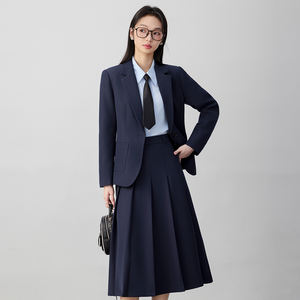<span class=keywords><strong>Traje</strong></span> de Chaqueta para Mujer, Primavera y Otoño, Nuevo Estilo, para Estudiantes Universitarias, Entrevistas, Vestido Profesional, Overol - Product Image 1
