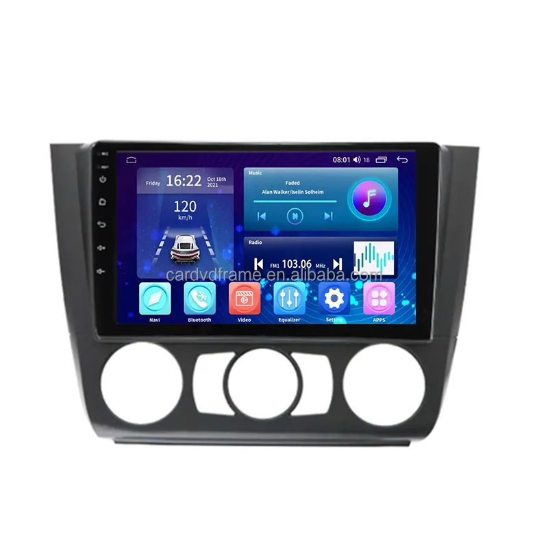 Aijia วิทยุติดรถยนต์ระบบแอนดรอยด์สำหรับ BMW 1ชุด E88 E87 E81 E82เครื่องเล่นวิดีโอมัลติมีเดีย2004-2012พร้อม CarPlay AUTO