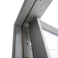 Puerta Batiente de Aluminio de Alto Rendimiento Instime para Mejorar el Hogar, Ofrece Apertura Suave, Estructura Segura y Aislamiento Confortable