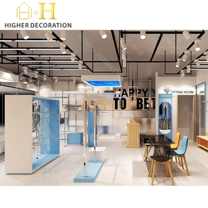 Quần áo Boutique hiển thị trang phục kệ trưng bày cửa hàng quần áo Rack với hộ gia đình cửa hàng tủ quần áo kệ - Product Image 6