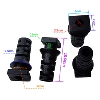 Conector de glándula de Cable, Protector de arranque de Cable de alivio de tensión de goma, 3,5mm, 4mm, 5mm, funda de Cable, cargador de teléfono móvil, herramienta eléctrica