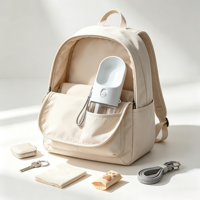 Soldes d'été : Bouteille d'eau portable pour chien 32oz 2 en 1 avec bol en plastique écologique solide pour les voyages, la randonnée et les promenades