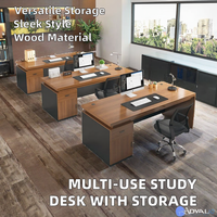 Table d'étude à domicile minimaliste et moderne Armoire à tiroirs de bureau d'ordinateur en bois simple Rangement polyvalent pour le bureau d'apprentissage des étudiants