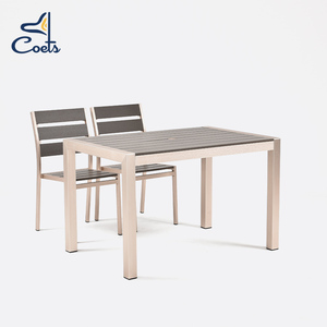 Coets Đồ Nội Thất Ngoài Trời Bằng Nhôm Chải Bóng Chất Lượng Cao Cho Nhà Hàng Bàn Ăn Và Ghế Bàn Nhà Hàng - Product Image 4