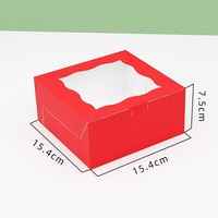 Boîtes à pâtisserie en papier blanc personnalisées en gros avec fenêtre, boîtes à donuts, biscuits, pâtisserie, adaptées aux événements et aux fêtes