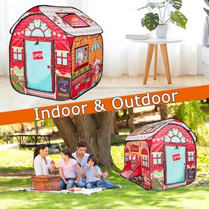 儿童运动玩具弹出式快餐店游戏帐篷游戏室，聚酯纤维34x 34x 40英寸，适合室内/室外使用 - Product Image 5