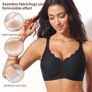 New Arrival Seamless Wireless Bra Smart Jelly Strip Support Invisible Push Up Breathable Women Lingerie Underwear