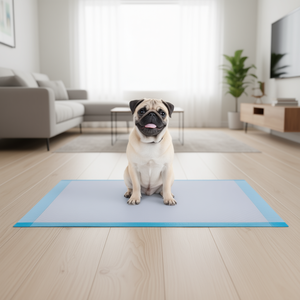 Tapis absorbants pour animaux de compagnie 17x24 pouces en fibre bleue, fournitures d'entraînement pour l'hygiène des animaux - Product Image 3