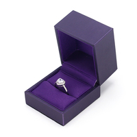 Boîte à bijoux en cuir pu, livraison directe d'usine, boîte d'emballage de bijoux, vente en gros
