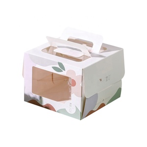Tùy Chỉnh Bánh Bánh Cửa Hàng Giá Rẻ Dùng Một Lần Bánh Trắng Bao Bì Hộp Giấy Với Xử Lý Cho Cửa Sổ Hộp Quà Tặng Bánh Hộp - Product Image 4