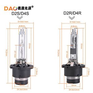 Bombilla de xenón Dao D2S D4S de 31,9 mm para actualización de faros de coche, 6000K, 12V - Product Image 1