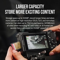 Tarjeta SD de Alto Rendimiento de 512 GB para Tarjeta de Memoria SanDisk Extreme UHS-I