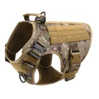 Amazon vendita calda all'ingrosso servizio di imbracatura per cani pettorina per cani regolabile addestramento militare K9 imbracatura tattica per cani No-Pull