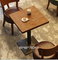 2024 sièges de cabines en cuir de style industriel populaires et tables en bois massif ensemble de chaises pour restaurant