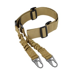 1/2 tattico accessorio da <span class=keywords><strong>caccia</strong></span> multifunzione regolabile all'aperto con fibbia a becco d'aquila in metallo per uso da tiro (abbronzatura) - Product Image 1