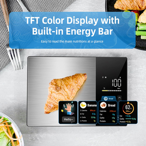 Thép Không Gỉ 5Kg <span class=keywords><strong>Calorie</strong></span> Theo Dõi Điện Tử Trọng Lượng Quy Mô <span class=keywords><strong>Bluetooth</strong></span> Thông Minh Kỹ Thuật Số Quy Mô Nhà Bếp Với Dinh Dưỡng Tính - Product Image 2