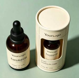 Custom Logo Biodegradable Kraft Cylinder Paper Tube Cosmetic Packaging for Loose Powder Essential Oil & Lip Balm - Product Image 3