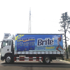 Precio de <span class=keywords><strong>fábrica</strong></span> 40FT 3 Ejes Semi Remolque Van Nueva condición con persianas enrollables de lona Cortina abierta lateral Tipo de combustible de gasolina - Product Image 4