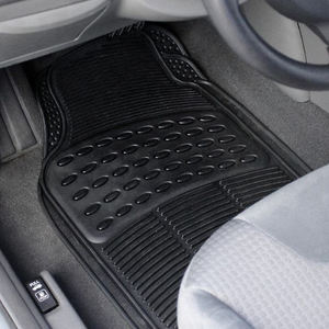 Tapis de sol de voiture en caoutchouc antidérapant PVC TPE, ensemble avant, ajustement universel pour voitures, camions et SUV - Product Image 4