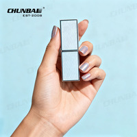 Tubes de brillant à lèvres carrés de 4ml vides personnalisés de luxe personnalisé emballage de grande baguette contenant de rouge à lèvres en argent