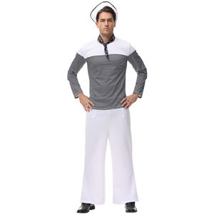Nueva llegada hombres blanco marinero juego <span class=keywords><strong>de</strong></span> rol traje Casual Simple <span class=keywords><strong>Halloween</strong></span> Cosplay disfraces <span class=keywords><strong>para</strong></span> adultos - Product Image 6